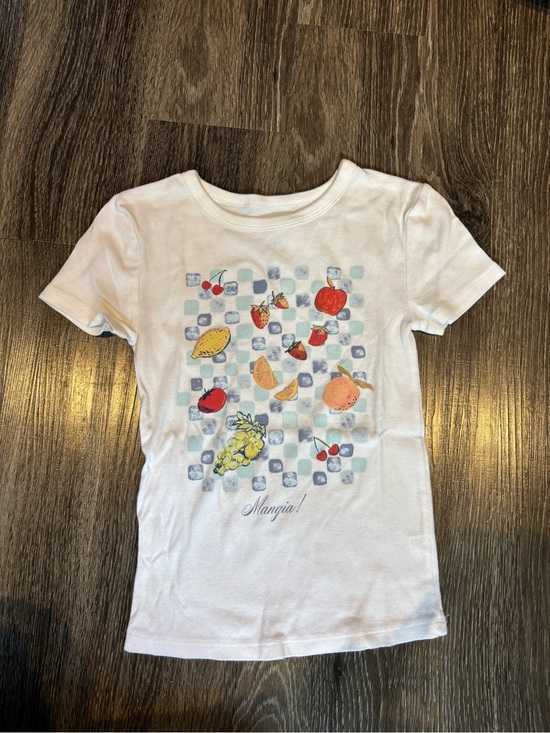 SO Tops - SO White Short-Sleeve Fruit Graphic Baby Tee